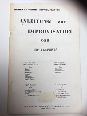 Imagen del vendedor de Anleitung zur Improvisation Berklee Reihe - Improvisation. a la venta por Kepler-Buchversand Huong Bach