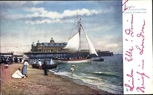 Künstler Ansichtskarte / Postkarte Great Yarmouth Norfolk England, The New Wellington Pier, Tuck 777