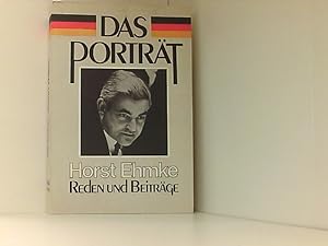 Bild des Verkufers fr Das Portrait Horst Ehmke. Reden und Beitrge. zum Verkauf von Book Broker