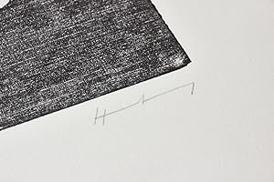 "H-14" - Xylographie originale signée de Hans Hartung
