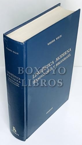 Lingüística moderna. Terminología y bibliografía. Versión española de Francisco Meno