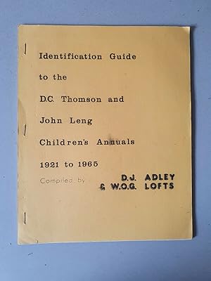 Imagen del vendedor de Identification Guide to the D. C. Thomson and John Leng Annuals 1921-1965 a la venta por D & M Books, PBFA