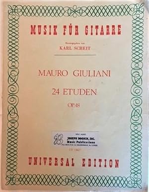 Imagen del vendedor de 24 Etuden: op. 48 (Musik fu?r Gitarre) a la venta por Alplaus Books