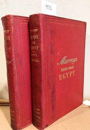 MURRAY'S A HANDBOOK for Travellers in Lower and Upper Egypt Parts I and II