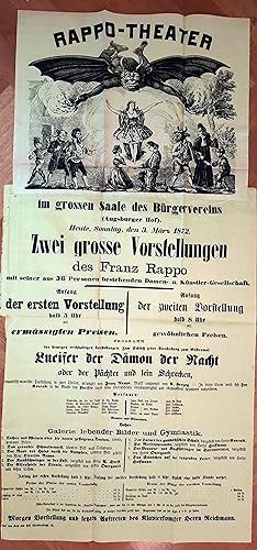 Rappo-Theater im großen Saal des Bürgervereins (Augsburger Hof) . Zwei grosse Vorstellungen des F...