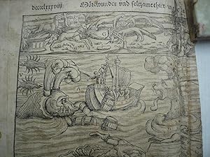 Bild des Verkufers fr Von den mitnchtigen Lndern, anno 1580, Sebastian Mnster, Cosmographia 18 Seiten aus der Cosmographia, Nordeuropa behandelnd. Norwegen, Island, Dnemark usw. Diverse Ausbesserungen, inclusive der fragmentarischen Abb. der Seeungeheuer. Bitte sehen Sie sich die Bilder an. zum Verkauf von Hammelburger Antiquariat