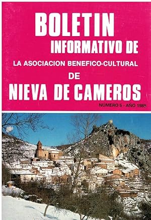 Imagen del vendedor de BOLETN INFORMATIVO DE LA ASOCIACIN BENFICO-CULTURAL DE NIEVA DE CAMEROS. N 5. a la venta por angeles sancha libros