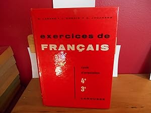 Seller image for EXERCICES DE FRANCAIS, CYCLE D'ORIENTATION 4E ET 5E for sale by La Bouquinerie  Dd