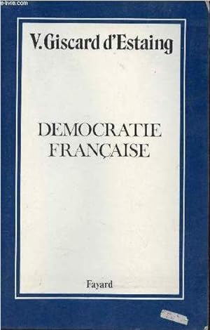 Bild des Verkufers fr Dmocratie franaise. zum Verkauf von Le-Livre