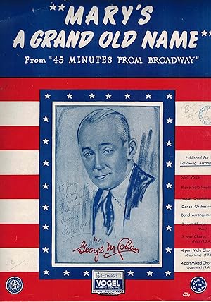 Mary's a Grand Old Name - Vintage Sheet Music from 45 Minutes from Broadway