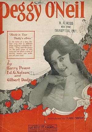 Seller image for Peggy O'Neil - Vintage Sheet Music Clara Morton Cover for sale by ! Turtle Creek Books  !
