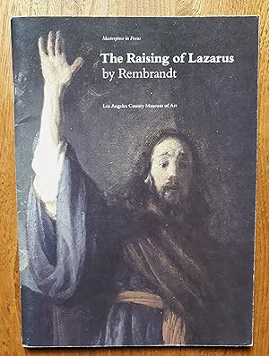 Imagen del vendedor de Raising of Lazarus by Rembrandt (Masterpiece in Focus) a la venta por Black Raven Books