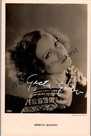 Original Autograph Greta Garbo /// Autogramm Autograph signiert signed signee