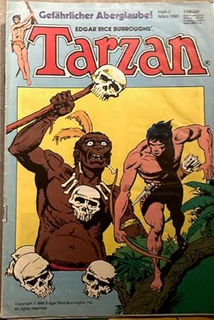 Ehapa Comic Edgar Rice Burroughs'TARZAN Heft 3 Gefährlicher Aberglaube, Marz 1980