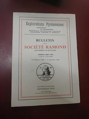 Explorations Pyrénéennes Année 2è semestre 1980 - 1er semestre 1981. société Ramond
