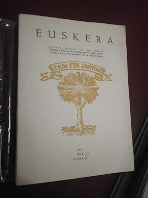 Euskera. Travaux & actes de l'académie de la langue basque