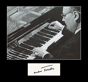 Seller image for Andor Fldes (1913-1992) - Rare signed page - Paris 60s + Photo for sale by PhP Autographs