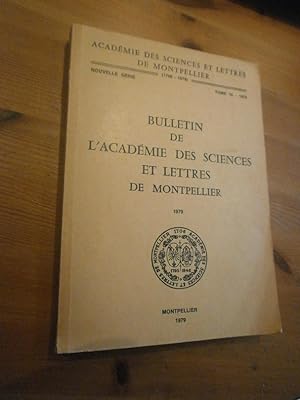 Bulletin de l'Académie des Sciences & Lettres de Montpellier