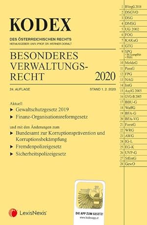 Immagine del venditore per KODEX Besonderes Verwaltungsrecht 2020 venduto da Versandbuchhandlung Kisch & Co.
