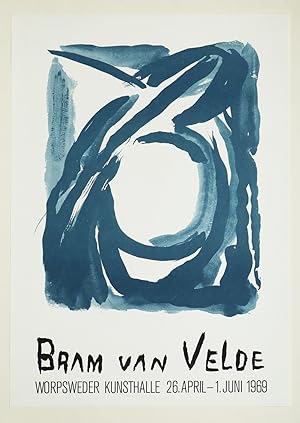 Bram van Velde, Plakat, Worpsweder Kunsthalle 1969