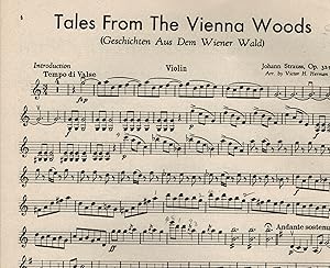 Image du vendeur pour Violin Collection - On the Beautiful Blue Danube - Tales from the Vienna Woods - Roses from the South - Wine Women and Song - Vienna Life - Voices of Spring - Artist's Life mis en vente par ! Turtle Creek Books  !