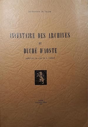 Seller image for Inventaire des archives du Duch d'Aoste for sale by librisaggi