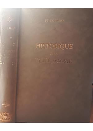 Seller image for Historique de la Valle d'Aoste (I edizione) for sale by librisaggi