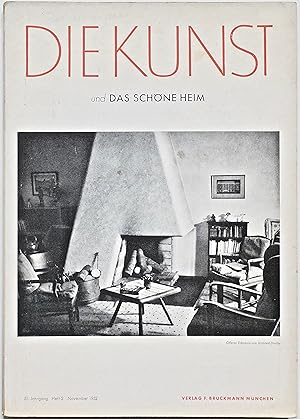 Die Kunst und Das schöne Heim. 51.Jahrgang, Heft 2, November 1952.