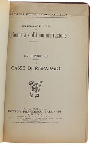 LE CASSE DI RISPARMIO.: