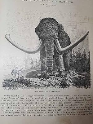 Seller image for Article/story: the Discovery of the Mammoth for sale by Hammonds Antiques & Books