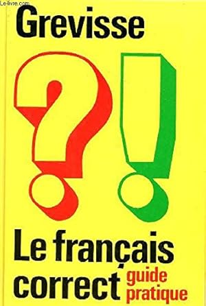 Image du vendeur pour Le francais correct mis en vente par Gabis Bcherlager