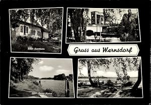Ansichtskarte / Postkarte Wernsdorf Königs Wusterhausen, DAV Sportheim, Schleuse am Oder Spree Ka...