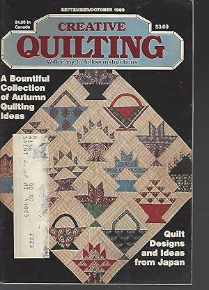 Imagen del vendedor de Creative Quilting Magazine September/October 1989 a la venta por Vada's Book Store