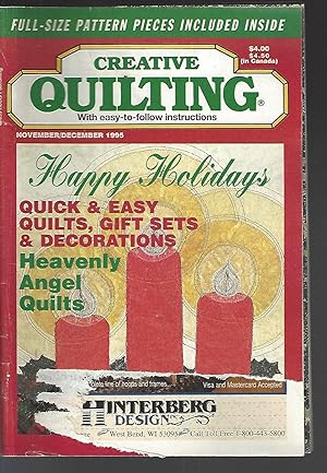 Seller image for Creative Quilting November/December 1995 (Volume 10, Issue 6) for sale by Vada's Book Store