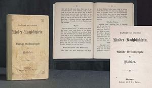 Bild des Verkufers fr Praktisches und erprobtes Kinder-Kochbchlein [Puppenkochbuch]. zum Verkauf von Antiquariat Hilbert Kadgien