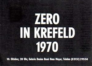 Zero in Krefeld 1970.