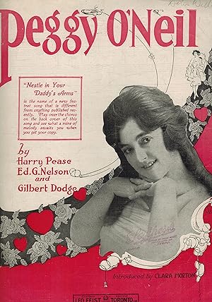 Seller image for Peggy O'Neil - Vintage Sheet Music Clara Morton Cover for sale by ! Turtle Creek Books  !