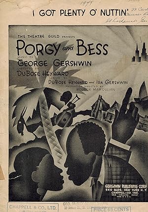 I Got Plenty o' Nuttin' - Vintage Sheet Music from Porgy and Bess