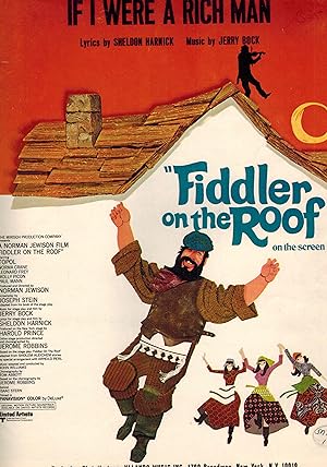 Image du vendeur pour If I Were a Rich Man - Sheet Music from Fiddler on the Roof mis en vente par ! Turtle Creek Books  !