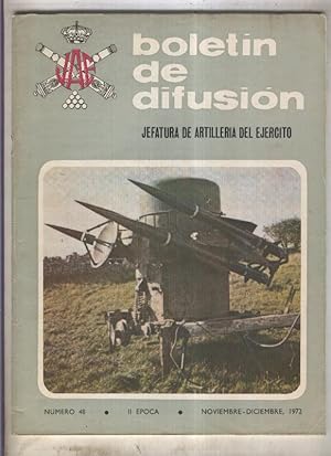 Seller image for Jefatura de Artilleria del Ejercito numero 48: noviembre/diciembre 1972 (HUELLAS HUMEDAD) for sale by El Boletin