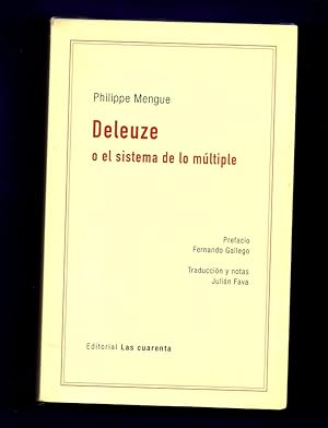 Bild des Verkufers fr DELEUZE O EL SISTEMA DE LOS MULTIPLE. zum Verkauf von Librera DANTE