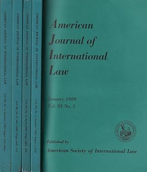 Bild des Verkufers fr American Journal of International Law Anno 1989 zum Verkauf von Biblioteca di Babele