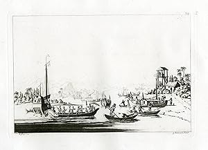 Antique Print-BOATS-COAST-BAY-VIETNAM-PL.LXXXIV.-Ferrario-Zancon-c.1827