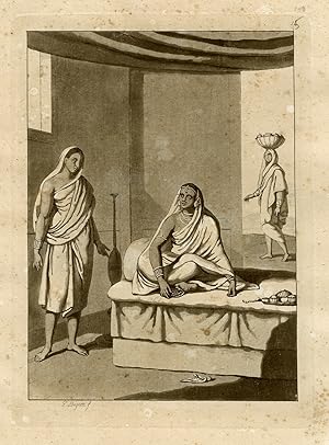 Bild des Verkufers fr Antique Print-TRADITIONAL CLOTHES-WOMEN-INDIA-PL.LV.-Ferrario-Bigatti-c.1827 zum Verkauf von Pictura Prints, Art & Books