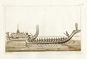 Antique Print-BOATS-SHIPS-BURMA-MYANMAR-PL.LXXIV.-Ferrario-Rossi, Zancon-c.1827