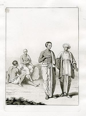 Bild des Verkufers fr Antique Print-TRADITIONAL CLOTHES-INDIA-INDOSTAN-PL.LIV.-Ferrario-Bigatti-c.1827 zum Verkauf von Pictura Prints, Art & Books