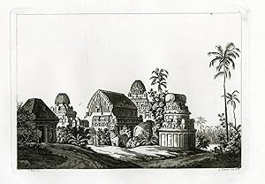 Antique Print-TEMPLE-TROPICAL-INDIA-ASIA-PL.XXXIV.-Ferrario-Zancon-c.1827