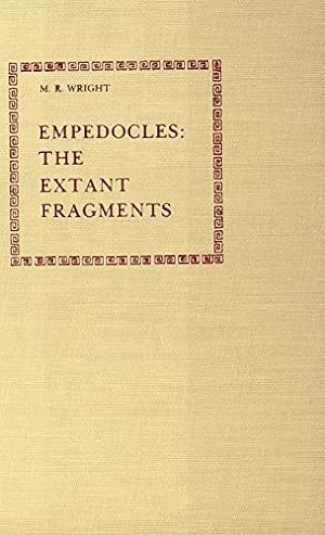 Image du vendeur pour Empedocles, the Extant Fragments mis en vente par Libro Co. Italia Srl