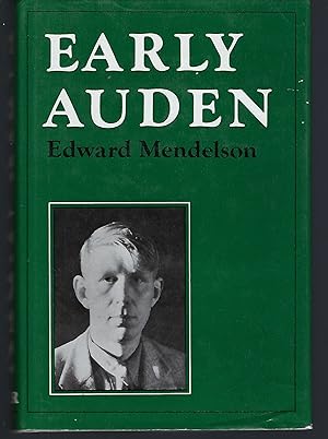Bild des Verkufers fr Early Auden zum Verkauf von Turn-The-Page Books