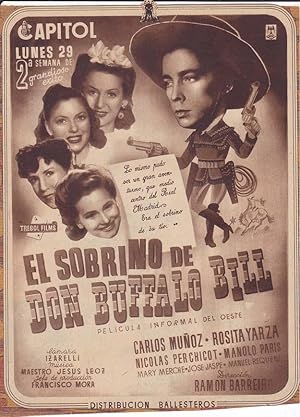EL SOBRINO DE DON BUFFALO BILL. Publicidad original de Prensa - Cine Español
